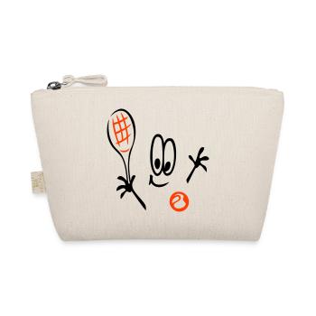 Tennis, Tennis Ball, Comic - Organic Pouch - nature - Front