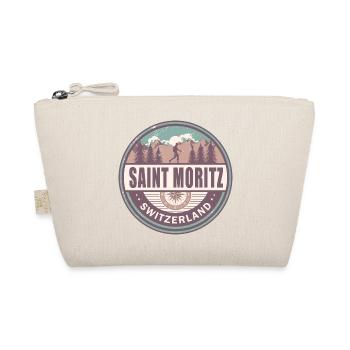Saint Moritz Switzerland Swiss Alps Vintage Hiking - Organic Pouch - nature - Front