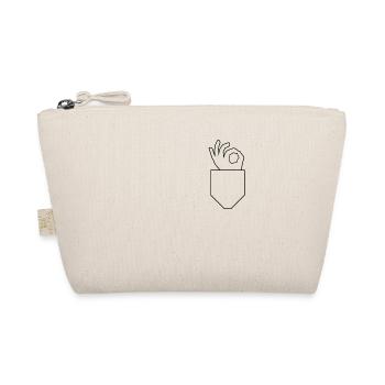 OK Look in game hand sign symbol - Organic Pouch - nature - Front