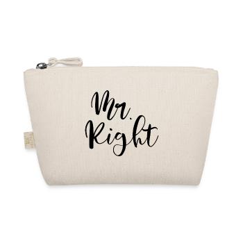 Mr. Right der Richtige und Einzige - Bio-Täschchen - Natur - Vorne