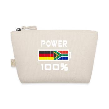 Deutschland und Südafrika Power 100% - Bio-Täschchen - Natur - Vorne