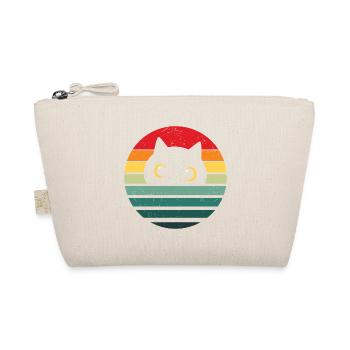 Retro Cat Vintage Cat Cat Lover - Trousse biologique - nature - Devant