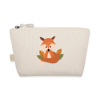 Fox Kawaii Cartoon Illustration Artwork For Kids - Organic Pouch - nature - Front