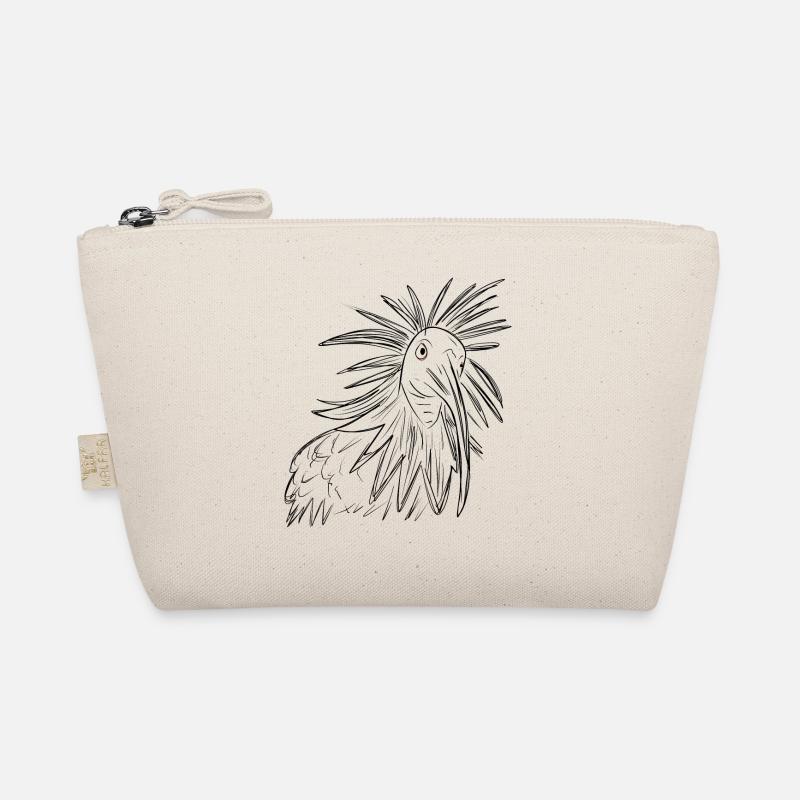 Bald Bald Bird Drawing Organic Pouch