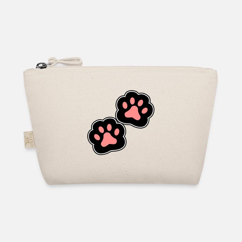 Pfoten Katze Hund - Bio-Täschchen - Natur