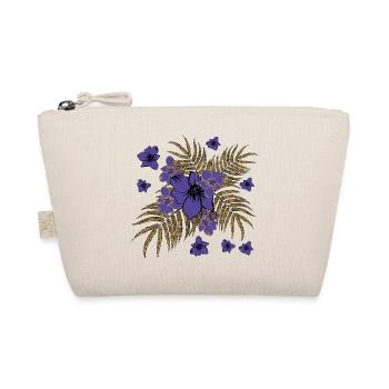 Fleurs et feuilles de palmier en design doré - Trousse biologique - nature - Devant