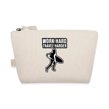 Work hard travel harder - Organic Pouch - nature - Front