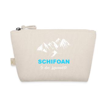 Skifahren Schifoan is das Leiwandste - Bio-Täschchen - Natur - Vorne