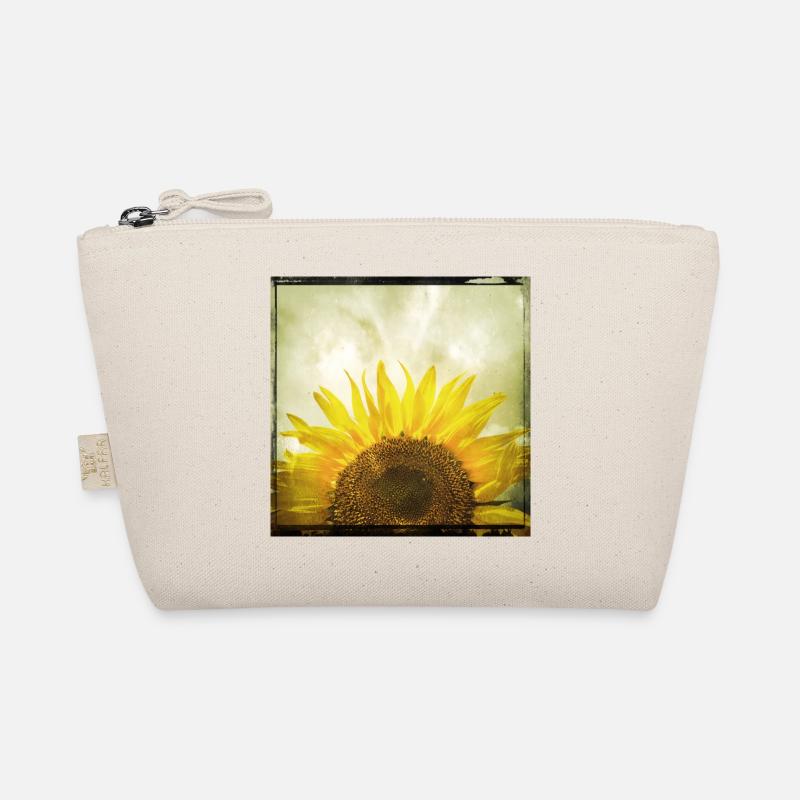 Halbe Sonnenblume Bio-Täschchen