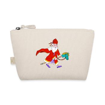Saint Nicholas on Toy Hobby Horse - Organic Pouch - nature - Front