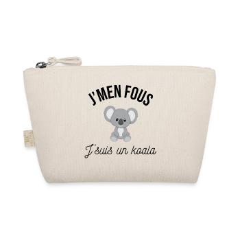 J'men fous j'suis un koala - Trousse biologique - nature - Devant