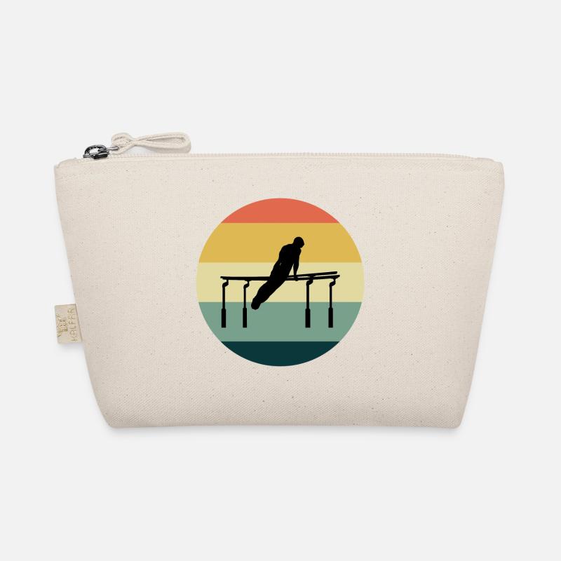 Kunstturnen Parallelbarren Turner Vintage - Bio-Täschchen - Natur