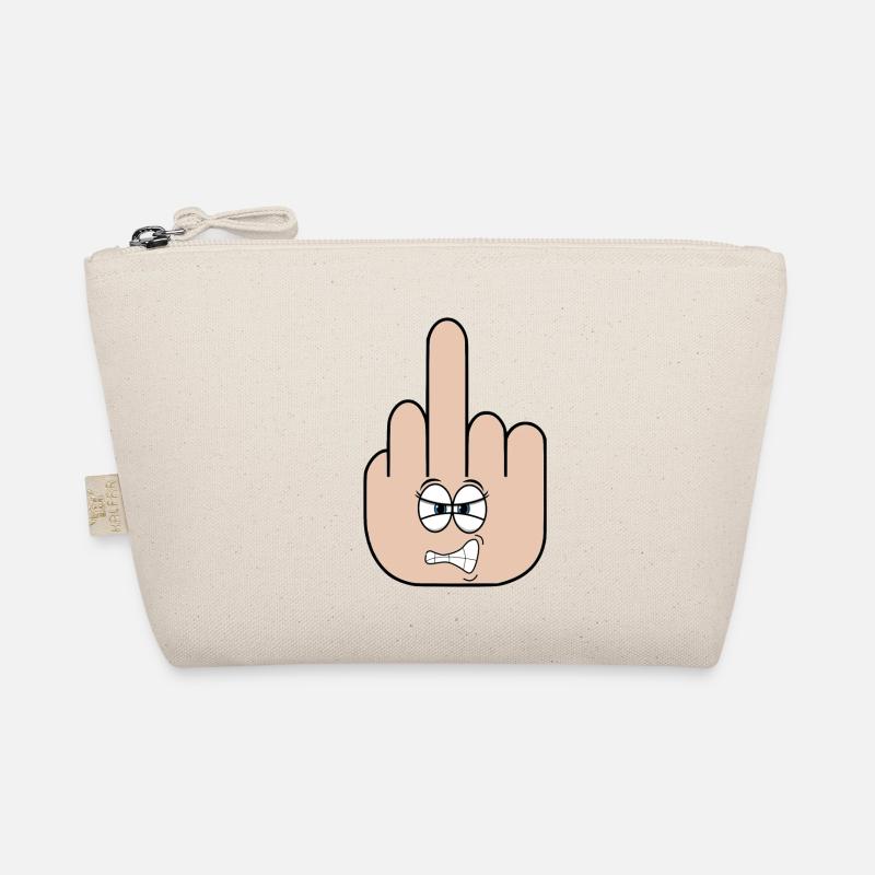 middle finger Organic Pouch