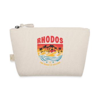 Rhodos Griechenland Beach Design - Bio-Täschchen - Natur - Vorne
