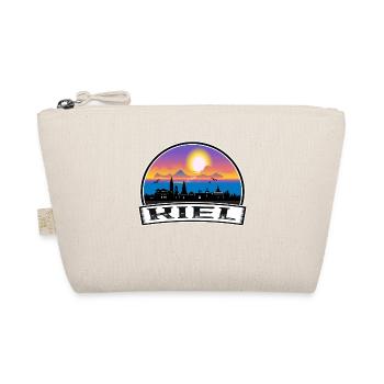 Kiel Deutschland Skyline Vintage Sunset Travel Souveni - Bio-Täschchen - Natur - Vorne