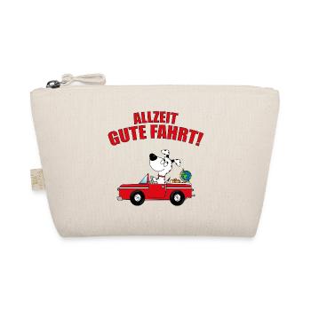 ALLZEIT GUTE FAHRT! - HUND - AUTO - FÜHRERSCHEIN - Bio-Täschchen - Natur - Vorne