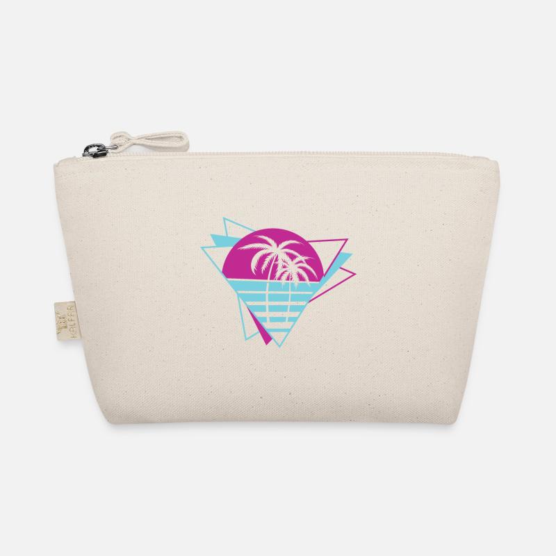 Palm Tree Retro 80er Jahre Bio-Täschchen