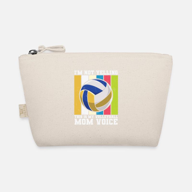 Das ist meine Volleyball-Mama-Stimme - Bio-Täschchen - Natur