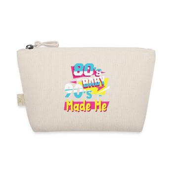 Retro 80s Baby 90s Made Me - Organic Pouch - nature - Front