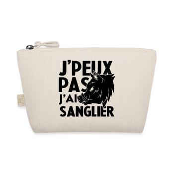 Je Peux Pas J'ai Sanglier Humour Chasse humorist - Trousse biologique - nature - Devant