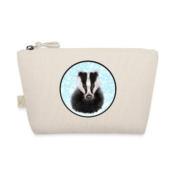 Badger/Dachs im Schnee - Bio-Täschchen - Natur - Vorne