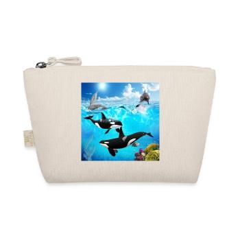 Undersea Pod: Orca and Dolphin Dive - Organic Pouch - nature - Front