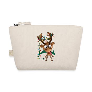 Rodolphe de renne de Noël avec lumières led - Trousse biologique - nature - Devant