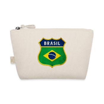 Brasilien Wappen Flaggen Design - Bio-Täschchen - Natur - Vorne