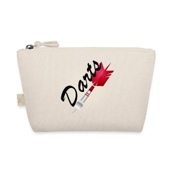 fléchette rouge vif avec typographie de fléchettes - Trousse biologique - nature - Devant