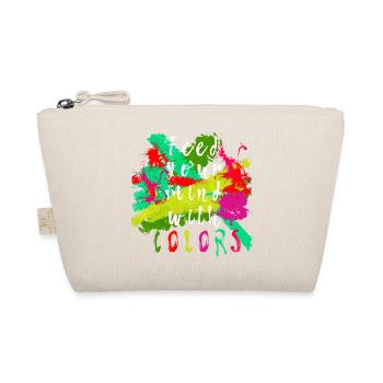 "Feed your mind with colors" slogan tolerance colorful - Organic Pouch - nature - Front