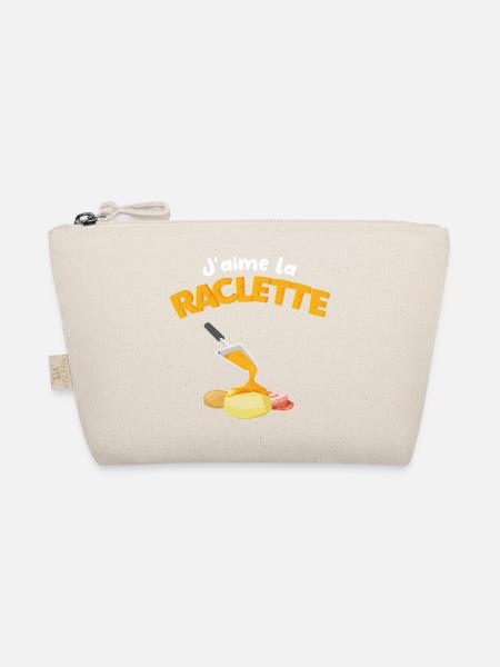 J'aime la raclette Citation drôle Cadeau raclette - Trousse biologique - nature - Devant
