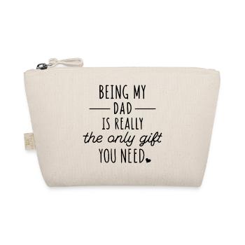 Funny Father's Day Gift - Organic Pouch - nature - Front