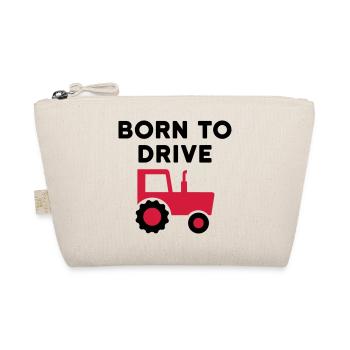 Born to drive tractors (Traktor mit Verdeck) - Organic Pouch - nature - Front