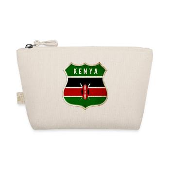 Kenia Wappen Flaggen Design - Bio-Täschchen - Natur - Vorne