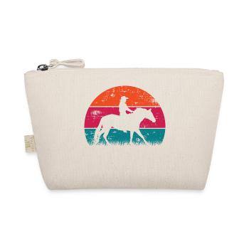 Life Is Better With Horses Design Horsing Shirt - Organic Pouch - nature - Front