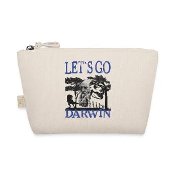 Charles Darwin Evolution textile gift idea - Organic Pouch - nature - Front