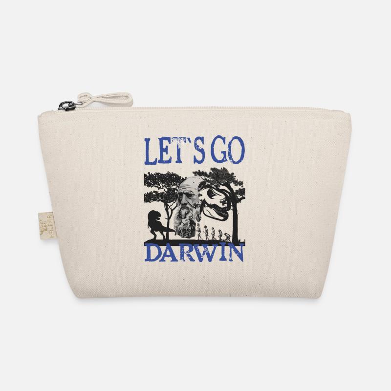 Charles Darwin Evolution textile Geschenkidee Bio-Täschchen