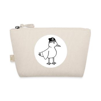 Seagull Anarchy – Naughty Maritime Hipster Coastal Art - Organic Pouch - nature - Front