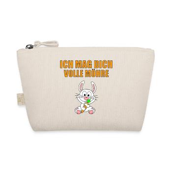 HASE - ICH MAG DICH VOLLE MÄHRE - Bio-Täschchen - Natur - Vorne
