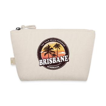 Brisbane Australien Vintage Beach Design - Bio-Täschchen - Natur - Vorne