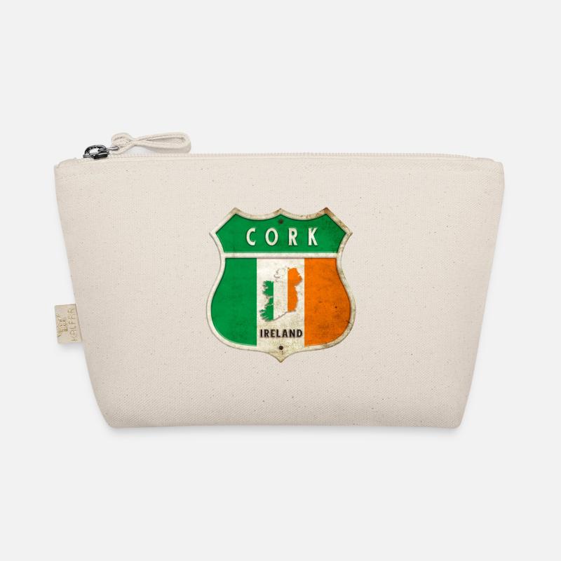 Cork Irland Wappen Flaggen Design - Bio-Täschchen - Natur