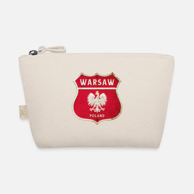 Varsovie Pologne Armoiries Drapeaux Design Trousse biologique