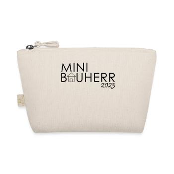 Junior Kind Bauherr 2023 | Hauskauf Eigenheim Boy - Bio-Täschchen - Natur - Vorne