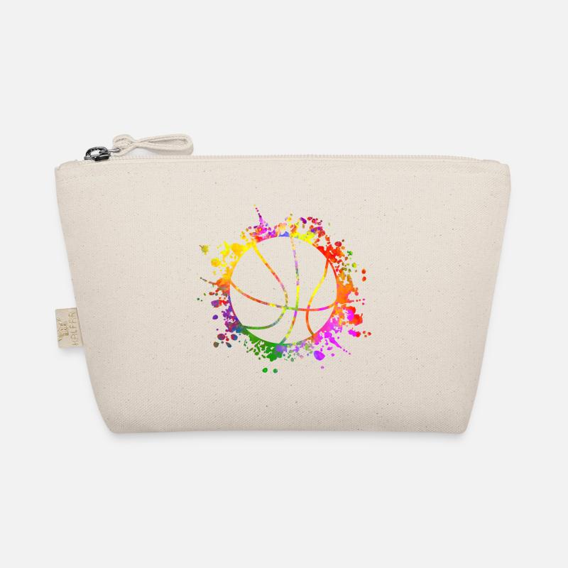 Basketball Farbspritzer Farbklecks Bio-Täschchen