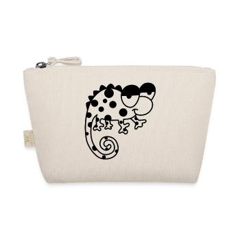 Chameleon – Color-changing reptile, stylish Vinta - Organic Pouch - nature - Front