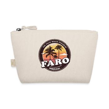 Faro Portugal Vintage Beach Design - Bio-Täschchen - Natur - Vorne