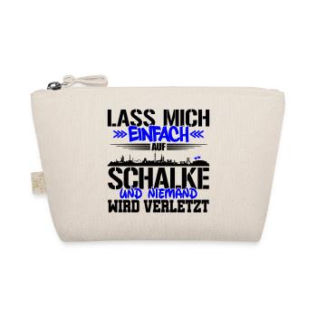 Lasst mich auf Schalke | Farbe änderbar - Bio-Täschchen - Natur - Vorne
