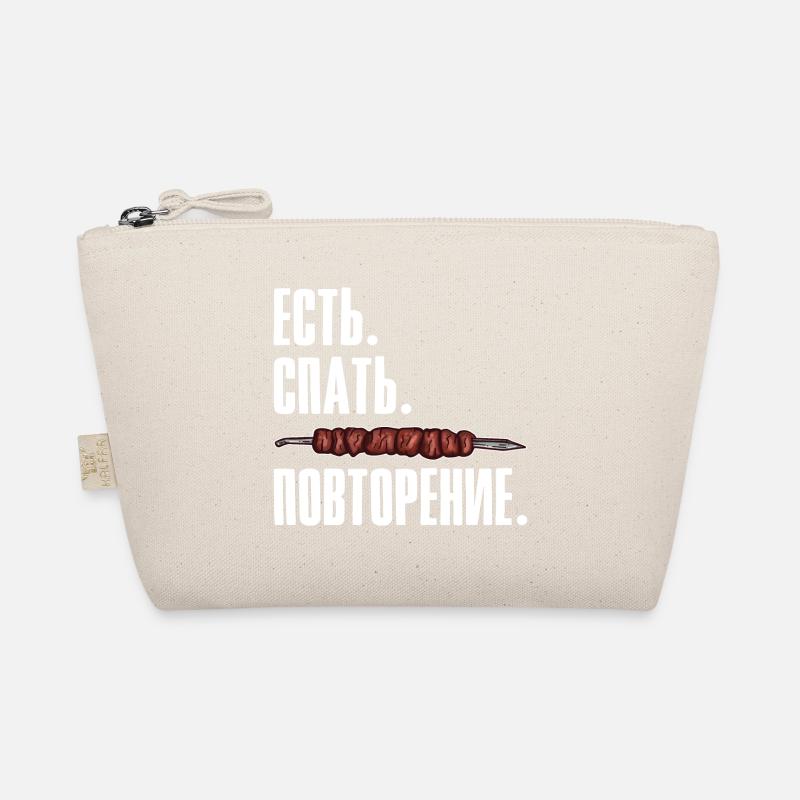 Schaschlik Eat Sleep Repeat Russisch Russen - Bio-Täschchen - Natur