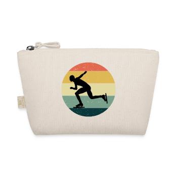 Patinage de vitesse Patineur sur glace Skate Vintage Retro - Trousse biologique - nature - Devant