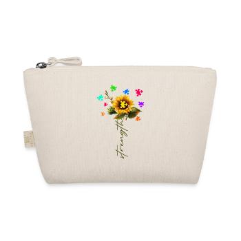 Autismus Stärken Sonnenblume autistische Akzeptanz Geschenk - Bio-Täschchen - Natur - Vorne